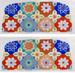 The Meredith Collection - Flower Mosaic Adelaide Bag