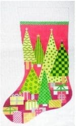 The Meredith Collection - Oh Christmas Tree Pink Stocking