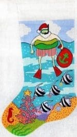 The Meredith Collection - Santa Afloat Stocking