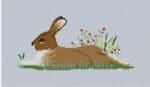 Susan Roberts Needlepoint - Rabbit in Flowers