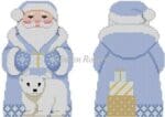 Susan Roberts Needlepoint - Arctic Santa Polar Bear 2 sided