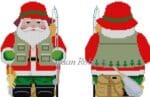 Susan Roberts Needlepoint - Fishing Santa 2 sided