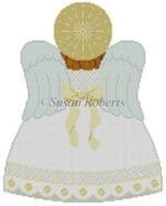 Susan Roberts Needlepoint - Tree Topper, Angel Back