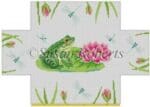 Susan Roberts Needlepoint - Frogs & Dragonflies Brick Cover