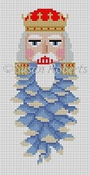 Susan Roberts Needlepoint - Pinecone Nutcracker