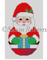 Susan Roberts Needlepoint - Roly Poly Santa