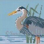 Susan Roberts Needlepoint - Grey Heron
