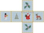 Susan Roberts Needlepoint - Christmas Medley Cube