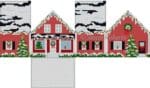Susan Roberts Needlepoint - Red Christmas Mini House