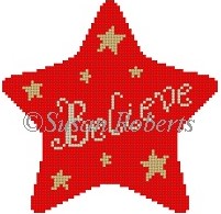 Susan Roberts Needlepoint - Believe Star