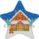 Susan Roberts Needlepoint - Gingerbread House Star
