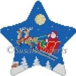 Susan Roberts Needlepoint - Moonlight Ride Star