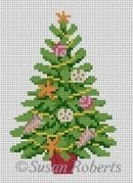 Susan Roberts Needlepoint - Sea Shell Tree Ornament