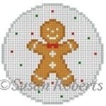 Susan Roberts Needlepoint - Gingerbread Boy Ornament