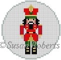 Susan Roberts Needlepoint - Nutcracker 2.5" Round