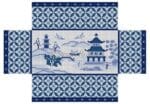 Susan Roberts Needlepoint - Oriental Scenic, Blues Brick Cover