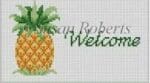 Susan Roberts Needlepoint - "Welcome" Pineapple Sign