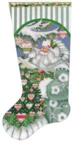 Melissa Shirley Designs - Winter Santa Stocking