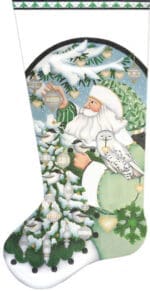 Melissa Shirley Designs - Wintergreen Santa Stocking