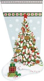 Melissa Shirley Designs - Christmas Heart Tree Stocking