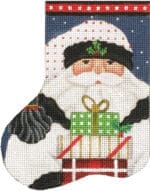 Melissa Shirley Designs - White Santa Mini-Sock