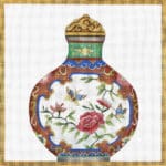Melissa Shirley Designs - Red Snuff Bottle Pillow