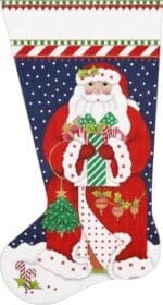 Melissa Shirley Designs - Red Coat Santa Stocking