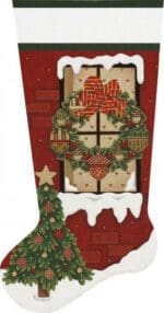 Melissa Shirley Designs - Window Wreath Stocking