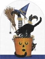 Melissa Shirley Designs - Black Cat Pumpkin Bucket