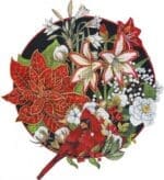 Melissa Shirley Designs - Cardinal w/Amaryllis