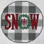 PLD Needlepoint Designs - Snow on Gingham