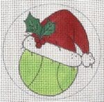 Alice Peterson Company - Tennis Ball with Santa Hat