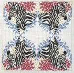 Anne Fisher Needlepoint - Zebra Tray Insert