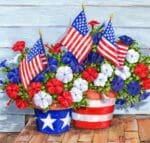 The Collection Designs - Petunias and Flags