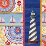 The Collection Designs - Nautical Suzani Collage IV Lighthouse