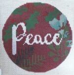 Laura Love Designs - Botanical Peace Ornament - Red