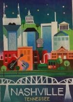 Painted Pony Designs - Nashville Travel Poster
