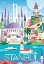 Painted Pony Designs - Istanbul Travel Poster