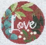 Laura Love Designs - Botanical Love Ornament - Red