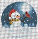 KCN Designers - Snowman and Cardinal Round