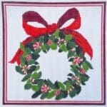 KCN Designers - Red Candy Wreath Pillow
