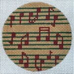CBK Needlepoint Collections - Musical Notes Ornament