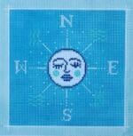 KCN Designers - Blue Turquoise Moon Compass