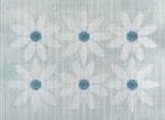 KCN Designers - Courteney Six Flowers - White and Blue