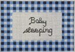 KCN Designers - Gingham Baby Sleeping - Blue