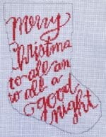 KCN Designers - Merry Christmas Mini Stocking