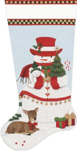 NeedlepointUS: Dash Away All - Stitch Painted Needlepoint Christmas  Stocking Canvas, Stockings, SAN18-828