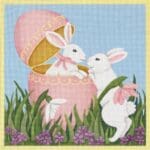 Melissa Shirley Designs - Bunnies w/Easter Egg