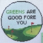 Atlantic Blue Canvas - Greens Are Good For You