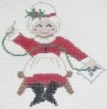 Atlantic Blue Canvas - Needlepointing Mrs. Claus